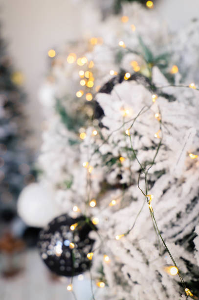 istock Close-up view of a Christmas tree background 2180441988