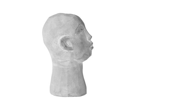 istock plaster head gray for decoration on an isolated white background 2180447832