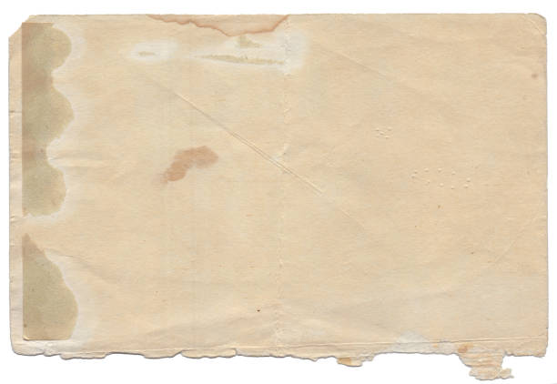 istock Vintage background of old ancient torn paper texture isolated 2180449652