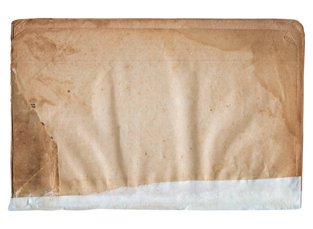 istock Vintage background of old ancient torn paper texture isolated 2180450252