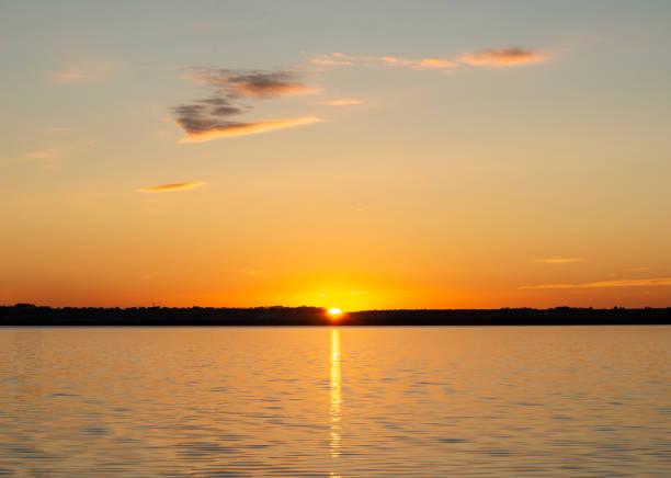 istock Sunset over Pomorie's salt lake 2180451898