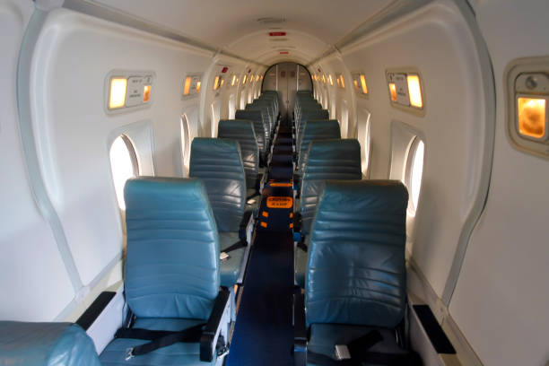istock Cabin of a commuter airplane 2180454782