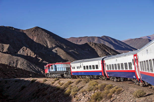 istock Train crossing the Andes 2180455333