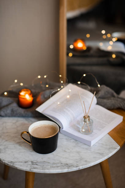 istock Cozy home atmosphere with cup of coffee 2180459529