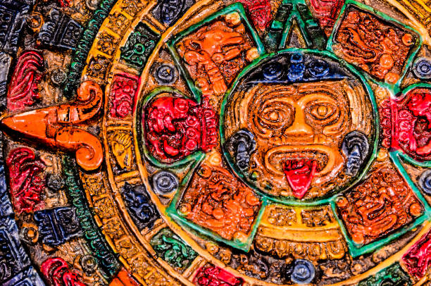istock A colorful, multi-colored calendar with a face on it 2180462165