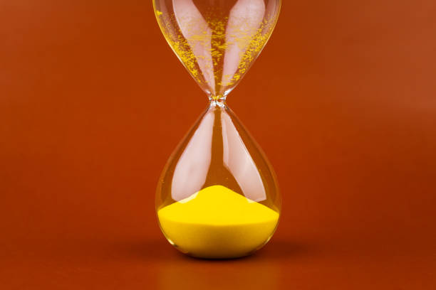 istock Hourglass is a precise timekeeping tool for daily life and work, punctuality and limited time. 2180463946