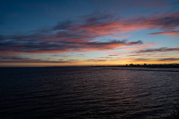 istock Sunset colours overlooking the beach, Portugal 2180464967