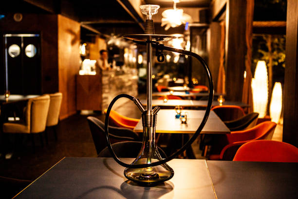 istock hookah in lounge bar on the table 2180466761