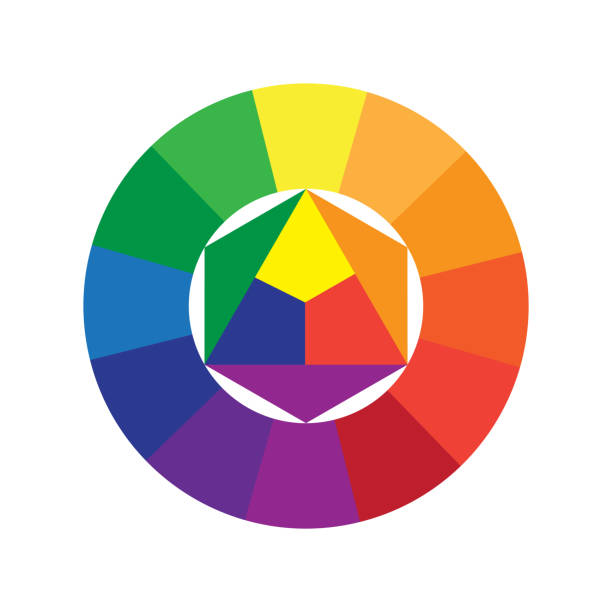 istock Color wheel icon. Full spectrum wheel. Primary and secondary colors. Circular gradient chart. 2180467283