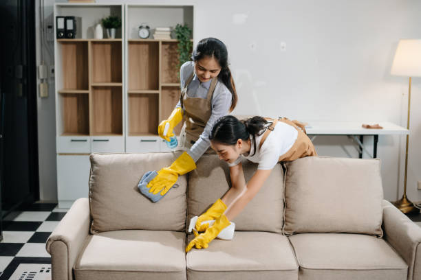istock Efficient and professional housekeeping with our dynamic cleaning duo. Perfect teamwork ensures spotless cleanliness 2180472228