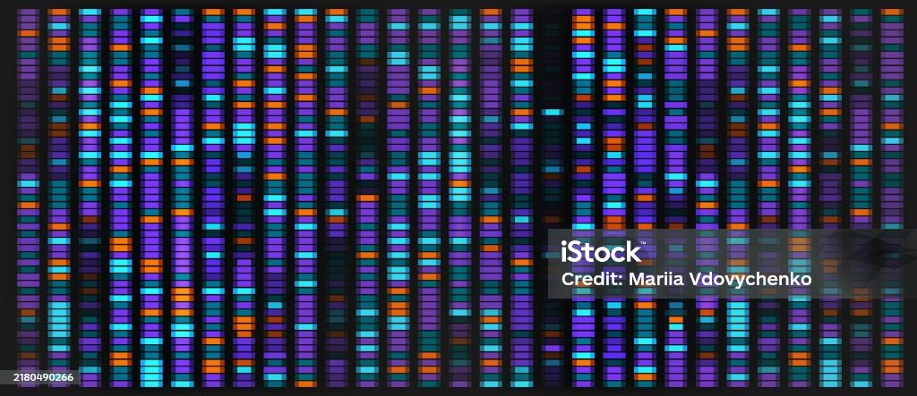 Dna Sequencing Vector Map Genetic Chromosome Data Visualization With ...