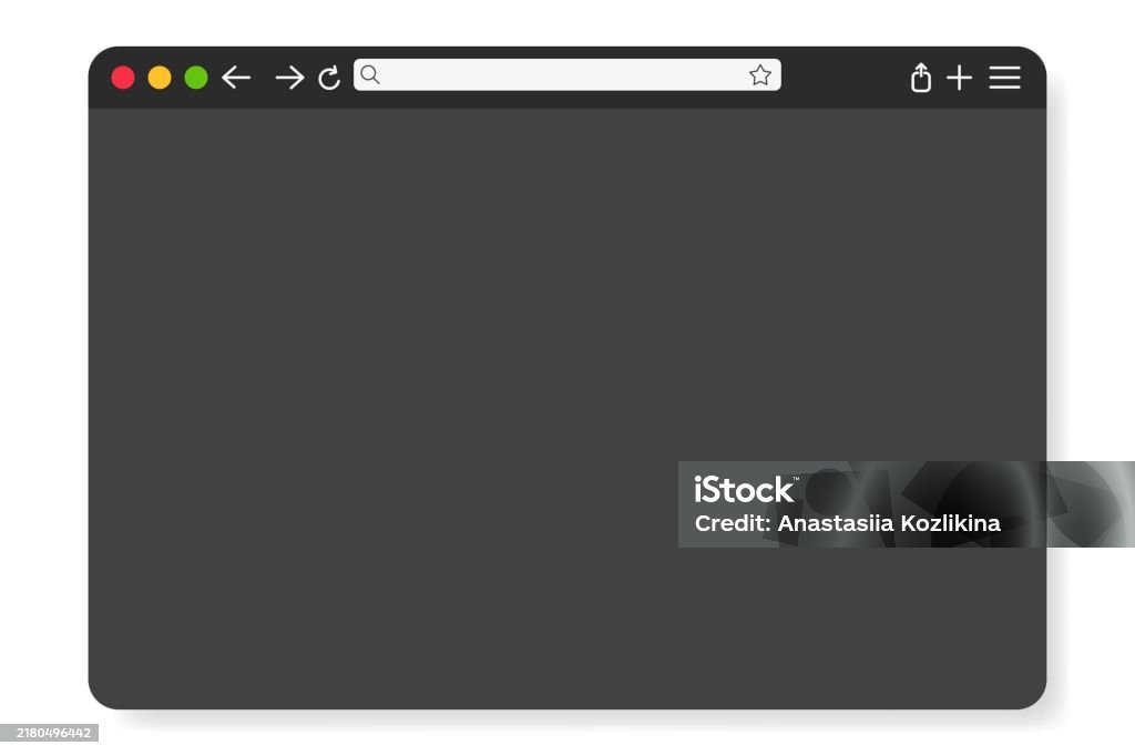 Computer Tab Empty Browser Window Blank Minimalistic Interface Userfriendly Empty ...