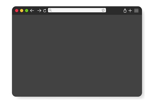 Computer Tab Empty Browser Window Blank Minimalistic Interface Userfriendly Empty ...