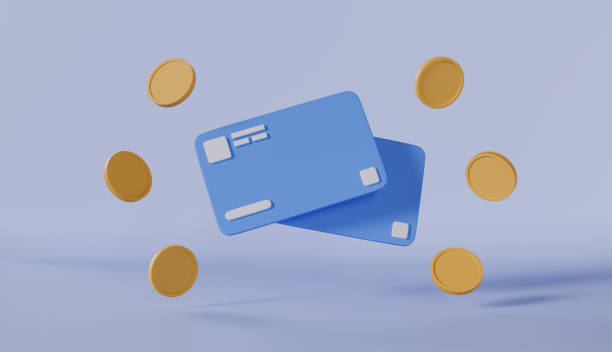 istock Card and coin illustrations, a visual representation of financial assets 2180497577
