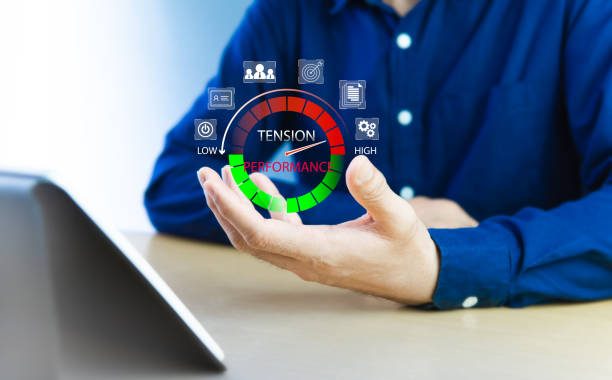 istock Reduce stress to increase work efficiency. Human resource management increases the chances of excellent work For positive strategy adjustment. Avoid stressful situations to develop to the highest goal 2180509060