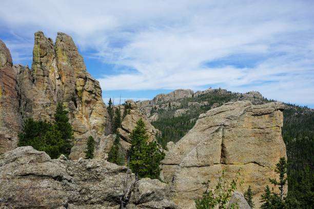 istock Cathedral Spires Scenic Highway and, Trailhead, Trail, and Rock Formations at Custer State Park and The Black Hills National Forest South Dakota 2180519962