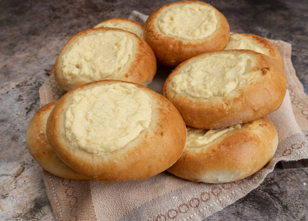 istock Vatrushka. ring of dough with quark 2180523451