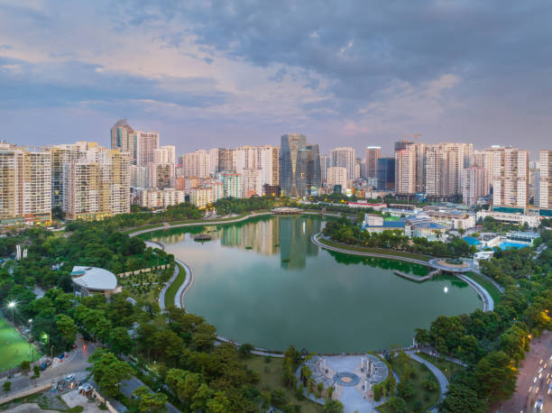 istock Hanoi skyline cityscape at night in Cau Giay district 2180535578