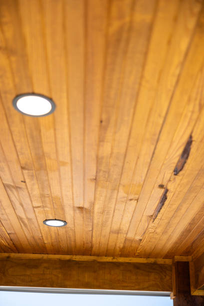 istock Wood details in a Modern Luxury Home 2180551726