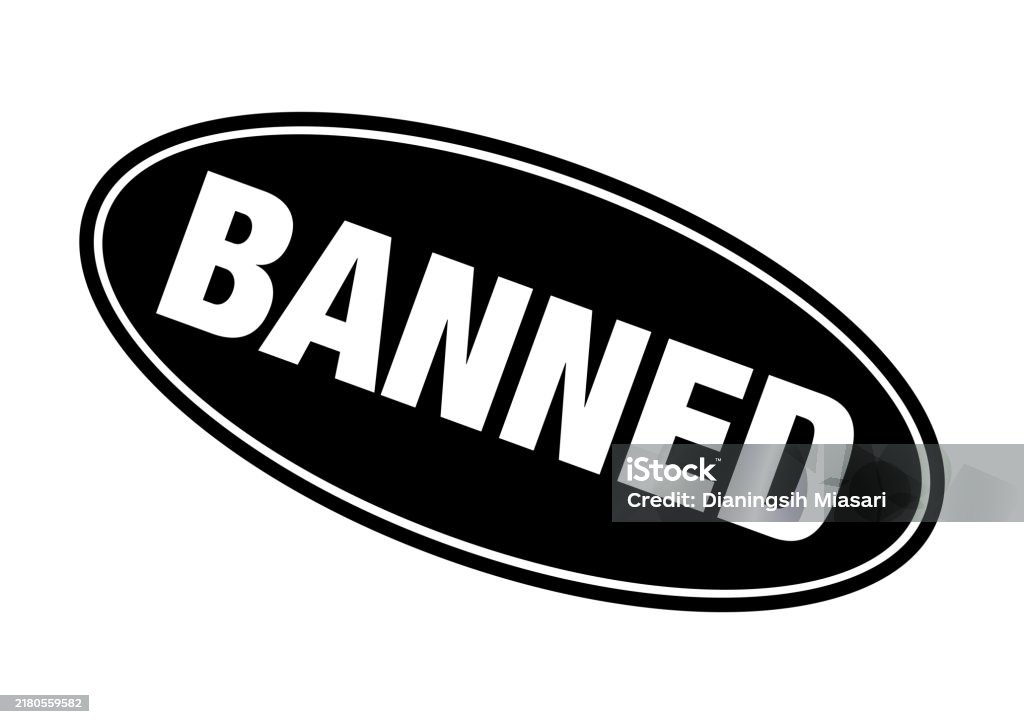 Ban Lettering Banned Letter Rubber Stamp Template Stock Illustration - Download Image ...