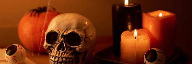 istock Still life with Halloween symbols 2180561263