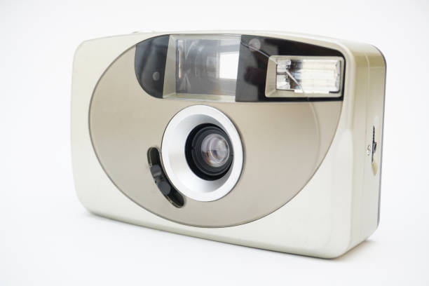 istock Retro film point and shoot camera from the 90s 2180561550