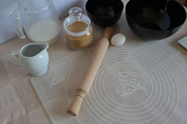 Studio shot: Two universal ingredients for sweet and savory, fresh pasta, creams and sauces.