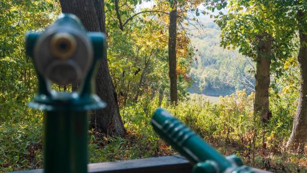 istock Scenic overlook with fall colors and river 2180567666