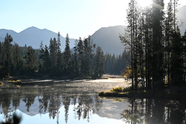 istock Steam on the Lake 2180567918