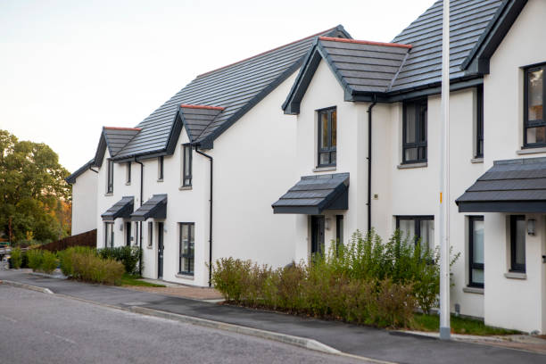 istock Modern suburban housing estate 2180576114