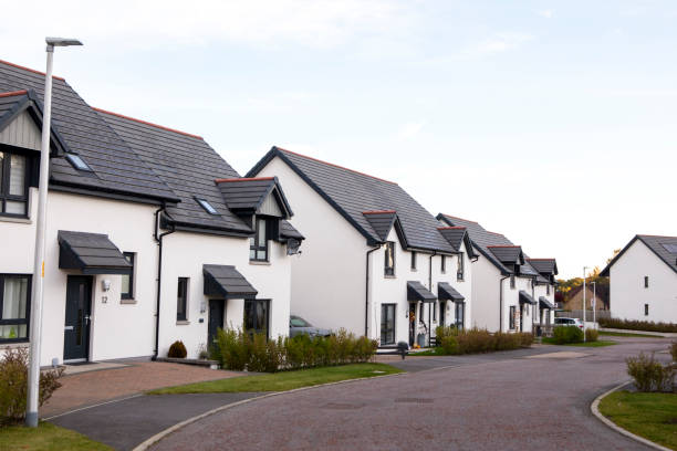 istock Modern suburban housing estate 2180576151