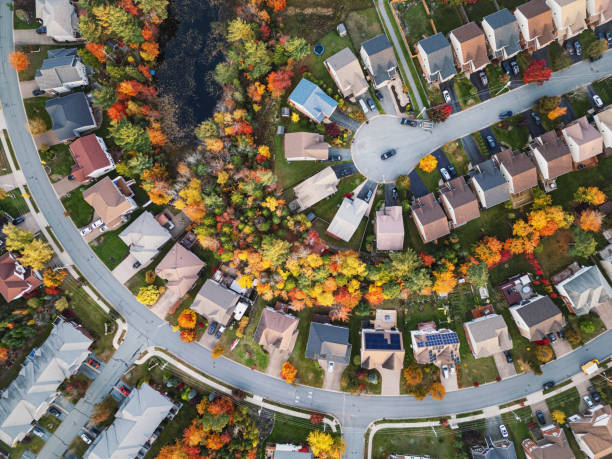 istock Autumn in Suburb 2180590524