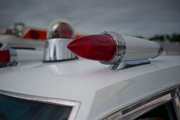 istock Vintage Police Car Light on Roof 2180592658
