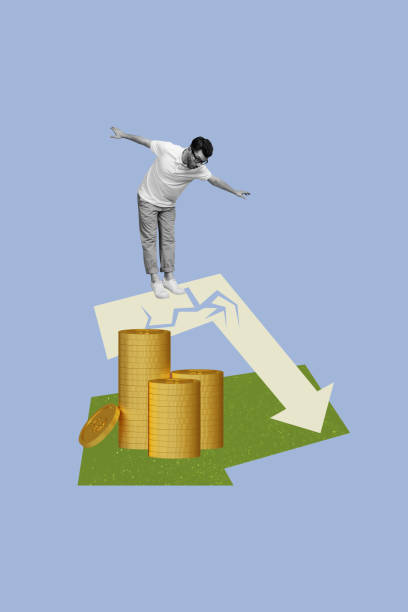 istock Vertical photo collage of scared man employee fall arrow crack dollar inflation problem recession loss isolated on painted background 2180596377