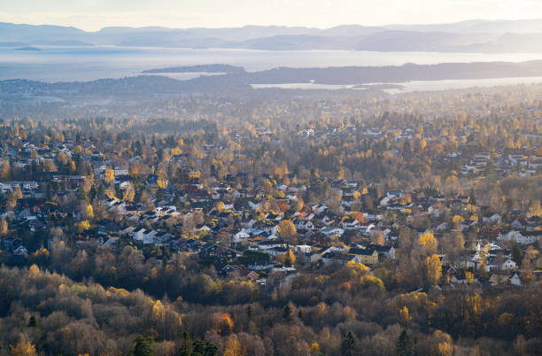 istock Residental district late autumn, Oslo Norway 2180598474