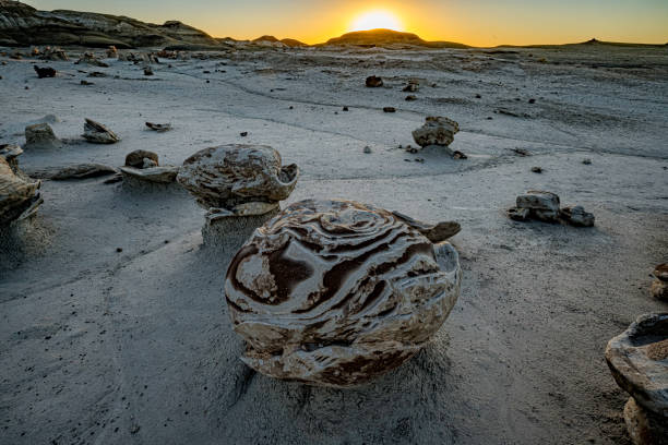 Rock Formations at Bisti Badlands in New Mexico