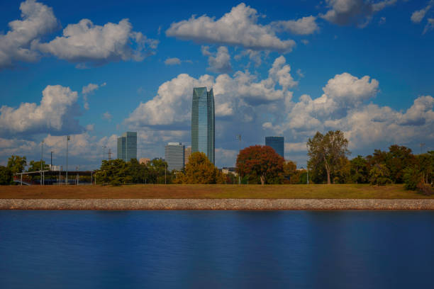 istock Oklahoma City Skyline over the Oklahoma River 2180604998