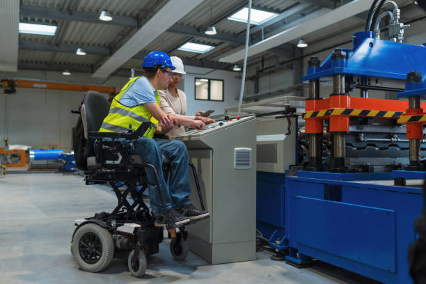 istock Female manager training a new employee with a disability for a job 2180608076