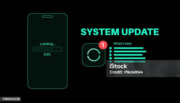 System Update Concept Stock Illustration - Download Image Now ...