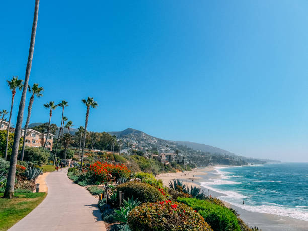 Walking Path along Treasure Island Beach in Laguna Beach, California