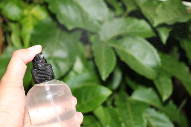istock Spray Bottle With Leaves Background 2180625692