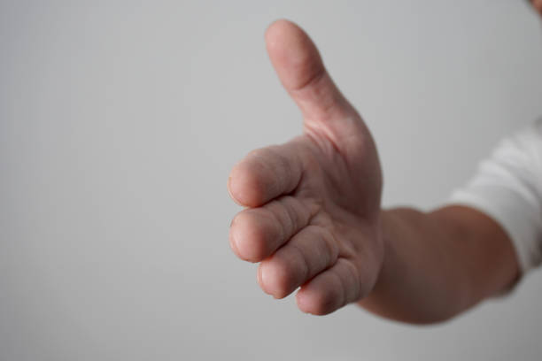 Gesture displaying number 1