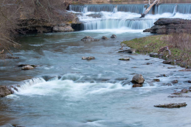 istock Waterfall-Pipe Creek Falls-Cass County, Indiana 2180634929