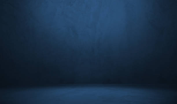 istock Abstract wall studio room blue background for displaying your products. 2180646443