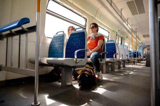 istock Two blind girls traveling by train 2180648259