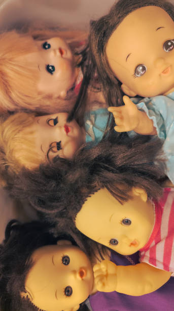 istock Japanese Plastic Toy Dolls 2180658912