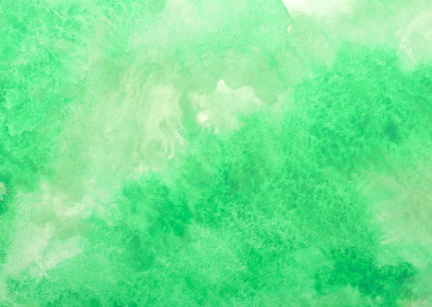 istock Green watercolor splash stroke background. by drawing 2180675004