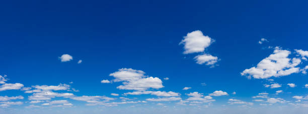 istock Panorama Blue sky and white clouds. Bfluffy cloud in the blue sky background 2180676917
