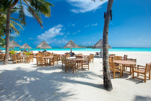 istock beautiful beach and tropical sea 2180676946