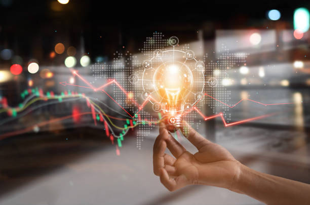 istock Energy crisis, Hand hold light bulb with energy resources icon and rising data chart representing electricity crisis, Economy   and alternative energy, Sustainability. Ecological friendly. 2180677420